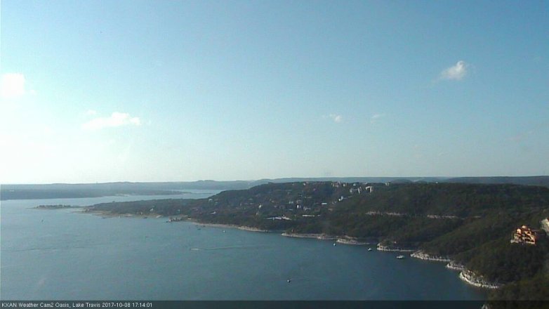 Lake Travis webcam, October 8, 2017 4:30 PM CT
