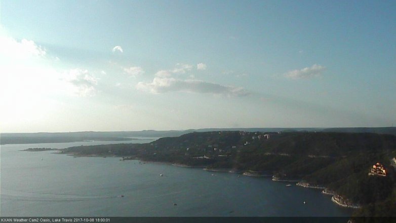 Lake Travis webcam, October 8, 2017 5:05 PM CT
