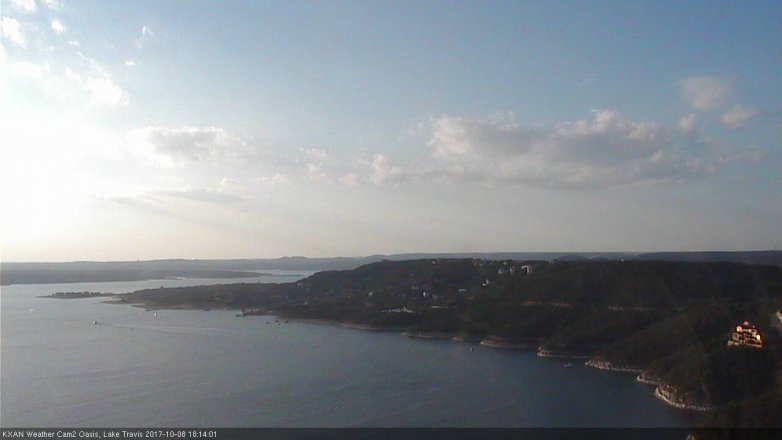 Lake Travis webcam, October 8, 2017 5:30 PM CT