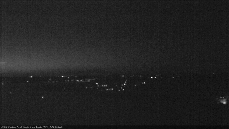 Lake Travis webcam, October 8, 2017 7:05 PM CT