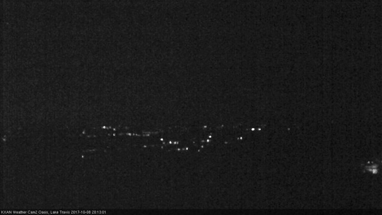 Lake Travis webcam, October 8, 2017 7:45 PM CT