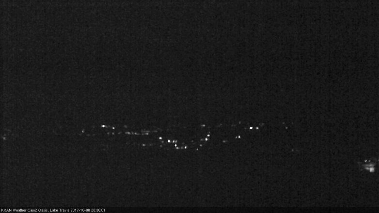 Lake Travis webcam, October 8, 2017 7:50 PM CT