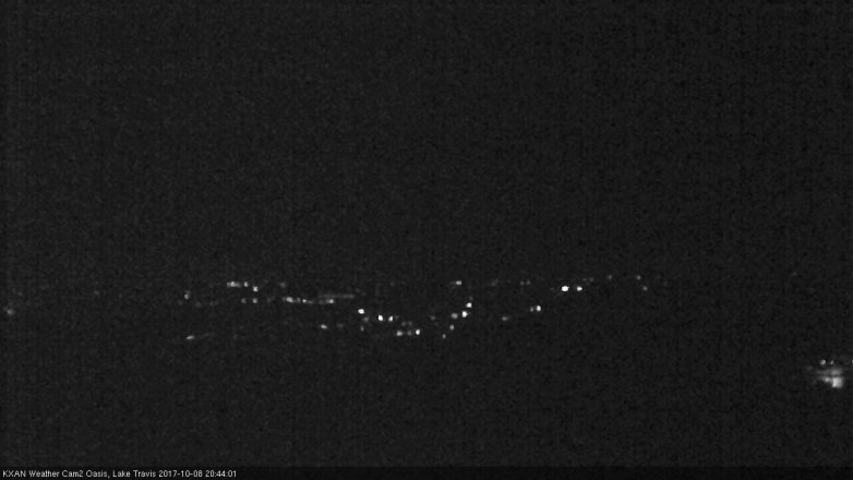 Lake Travis webcam, October 8, 2017 7:55 PM CT