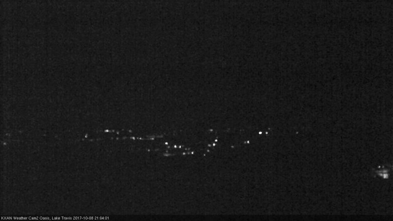 Lake Travis webcam, October 8, 2017 8:40 PM CT