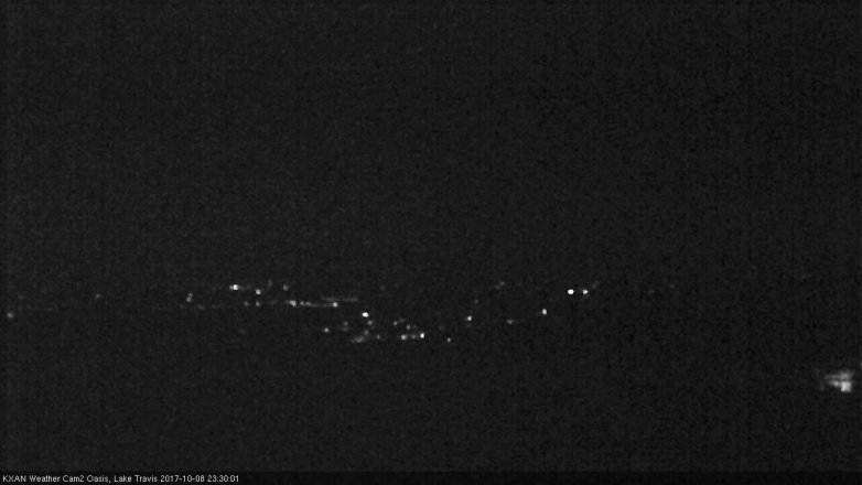 Lake Travis webcam, October 8, 2017 10:40 PM CT