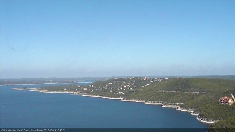 Lake Travis webcam, October 9, 2017 10:05 AM CT