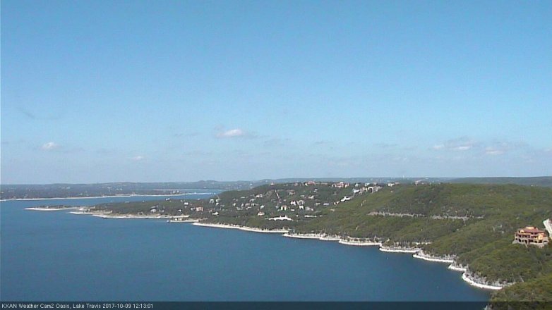 Lake Travis webcam, October 9, 2017 11:25 AM CT