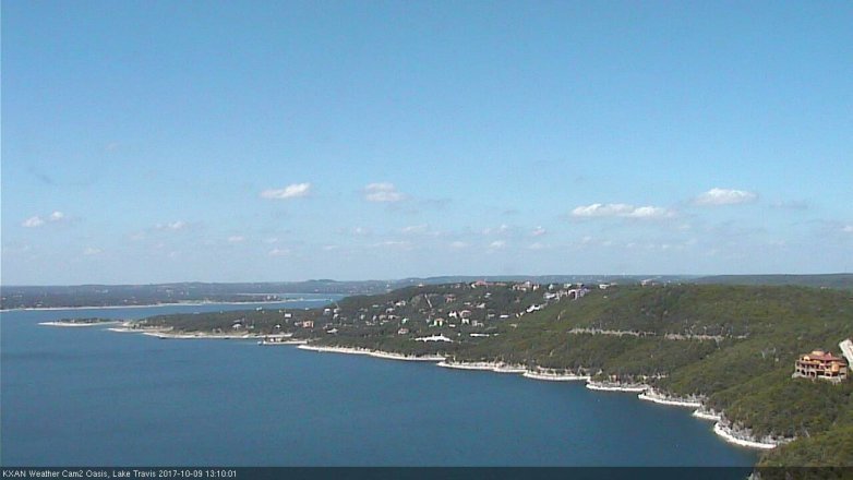 Lake Travis webcam, October 9, 2017 12:20 PM CT