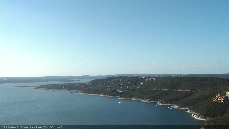 Lake Travis webcam, October 9, 2017 3:55 PM CT