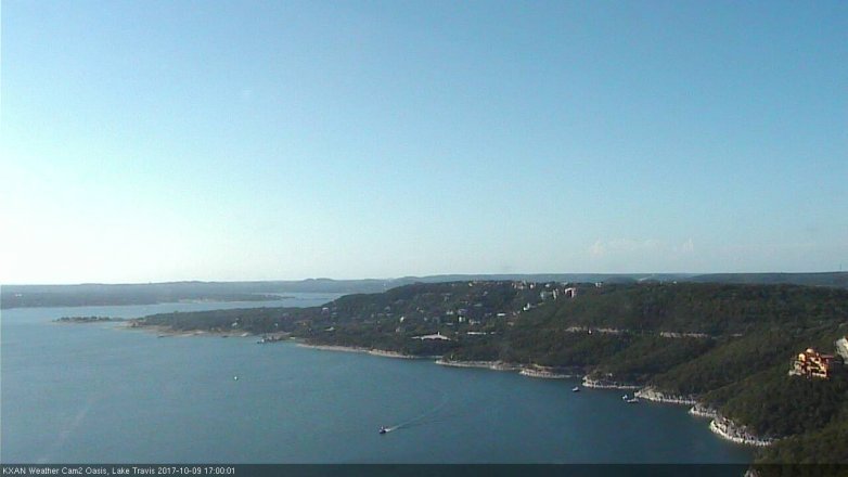 Lake Travis webcam, October 9, 2017 4:10 PM CT