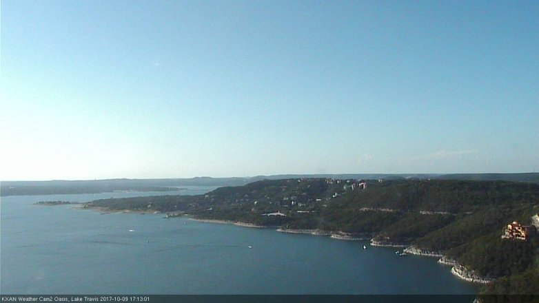 Lake Travis webcam, October 9, 2017 4:20 PM CT