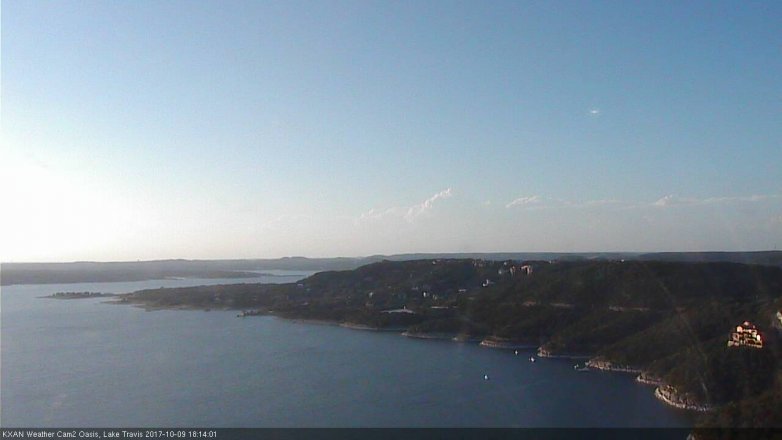 Lake Travis webcam, October 9, 2017 5:20 PM CT