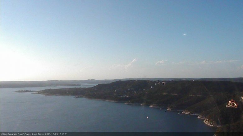 Lake Travis webcam, October 9, 2017 5:35 PM CT