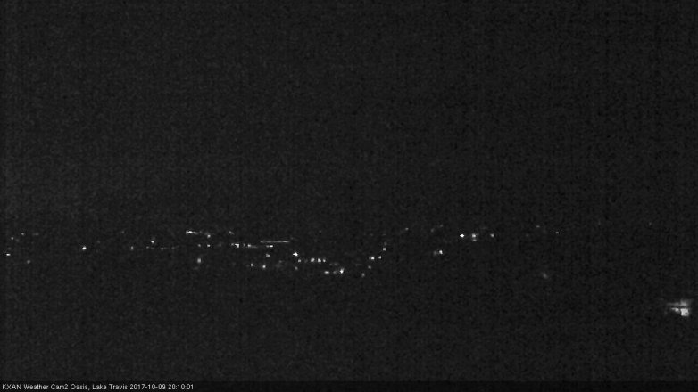 Lake Travis webcam, October 9, 2017 7:40 PM CT