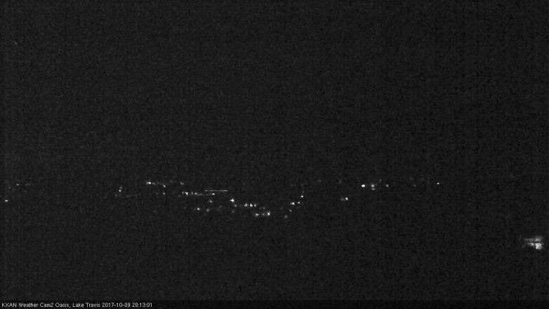 Lake Travis webcam, October 9, 2017 7:45 PM CT