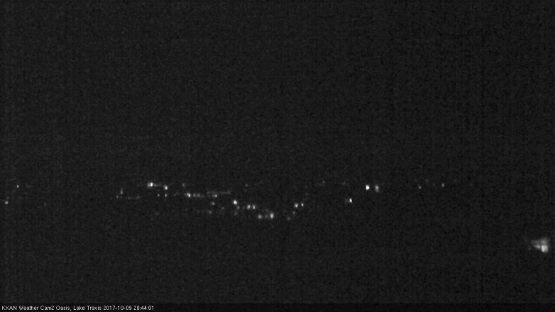 Lake Travis webcam, October 9, 2017 7:55 PM CT