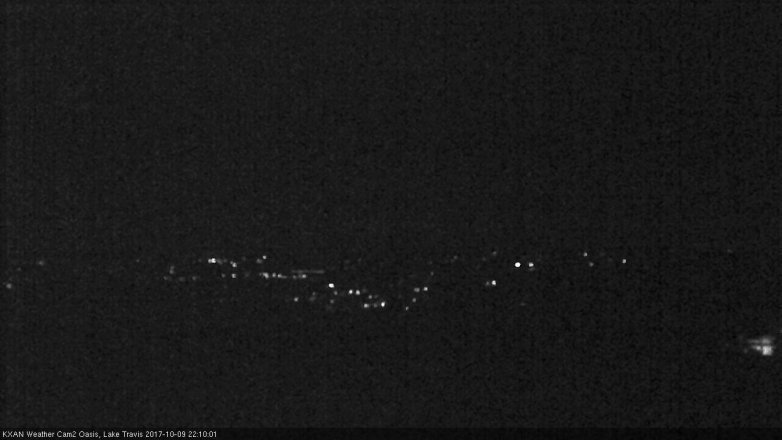 Lake Travis webcam, October 9, 2017 9:25 PM CT
