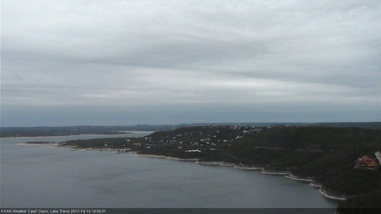 Lake Travis webcam, October 10, 2017 9:10 AM CT