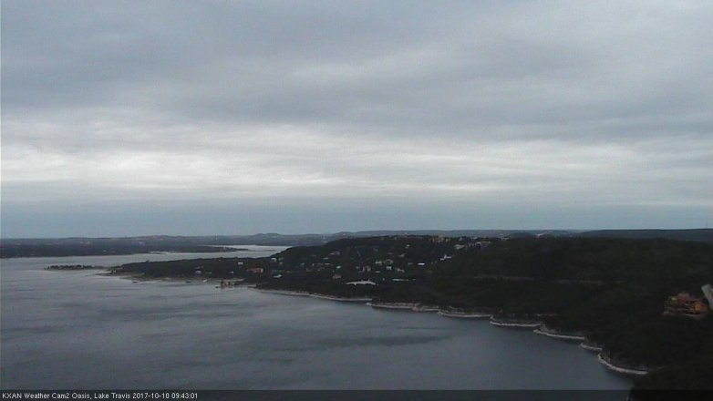 Lake Travis webcam, October 10, 2017 9:15 AM CT