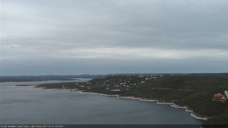Lake Travis webcam, October 10, 2017 9:30 AM CT