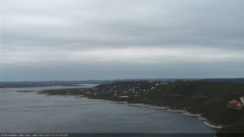 Lake Travis webcam, October 10, 2017 9:35 AM CT