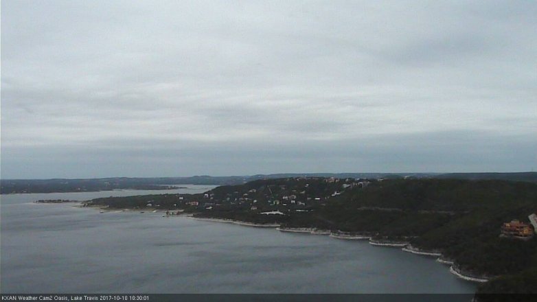 Lake Travis webcam, October 10, 2017 9:50 AM CT