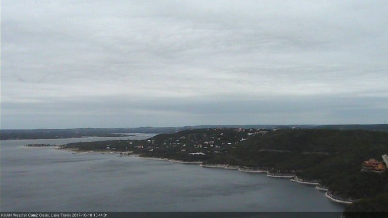 Lake Travis webcam, October 10, 2017 10:00 AM CT