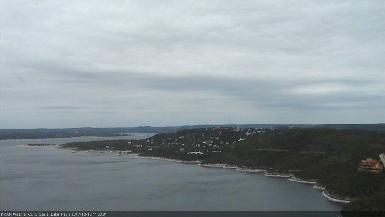 Lake Travis webcam, October 10, 2017 10:05 AM CT