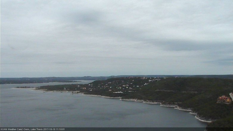 Lake Travis webcam, October 10, 2017 10:20 AM CT