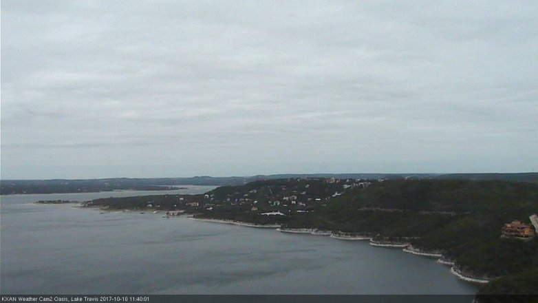 Lake Travis webcam, October 10, 2017 10:50 AM CT