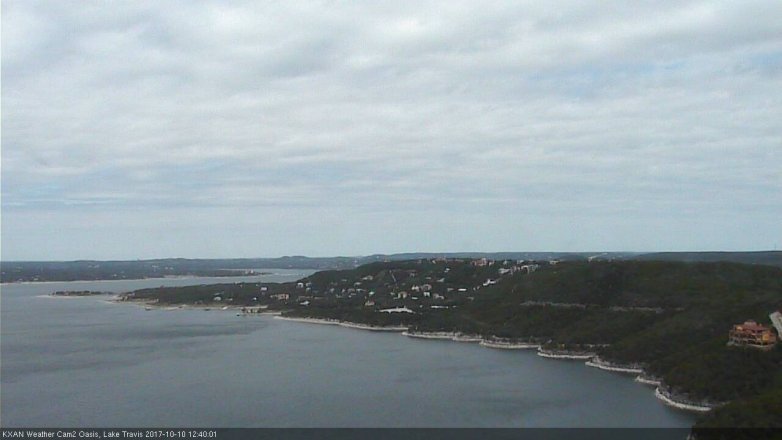 Lake Travis webcam, October 10, 2017 11:45 AM CT