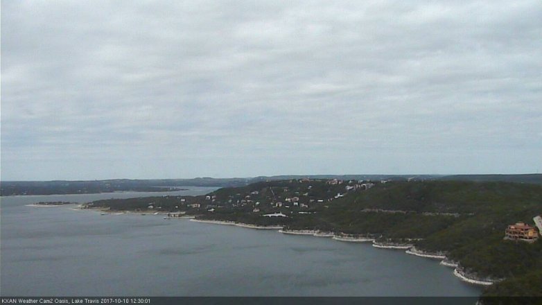 Lake Travis webcam, October 10, 2017 12:00 PM CT