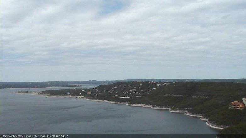Lake Travis webcam, October 10, 2017 12:05 PM CT