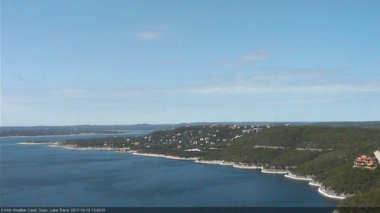 Lake Travis webcam, October 10, 2017 12:55 PM CT
