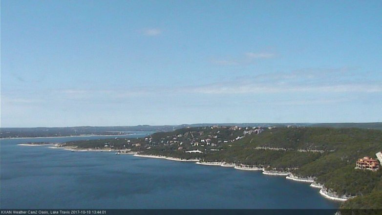Lake Travis webcam, October 10, 2017 1:05 PM CT