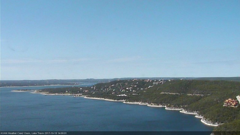 Lake Travis webcam, October 10, 2017 1:30 PM CT