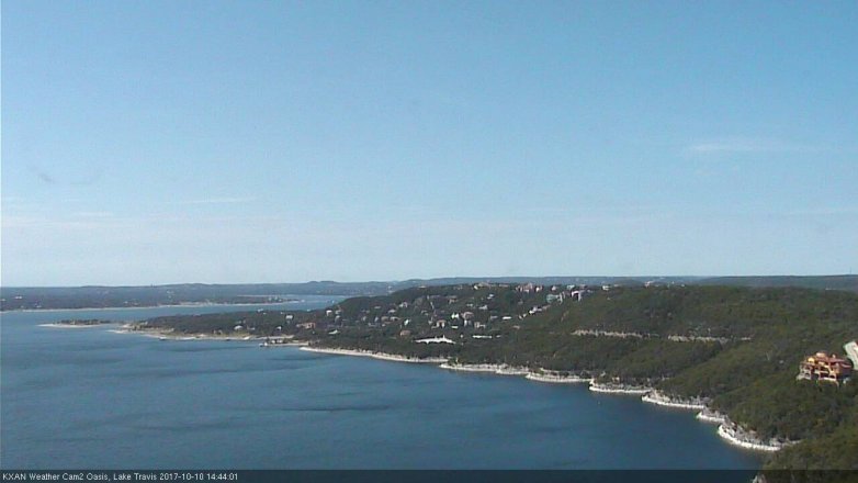 Lake Travis webcam, October 10, 2017 1:55 PM CT