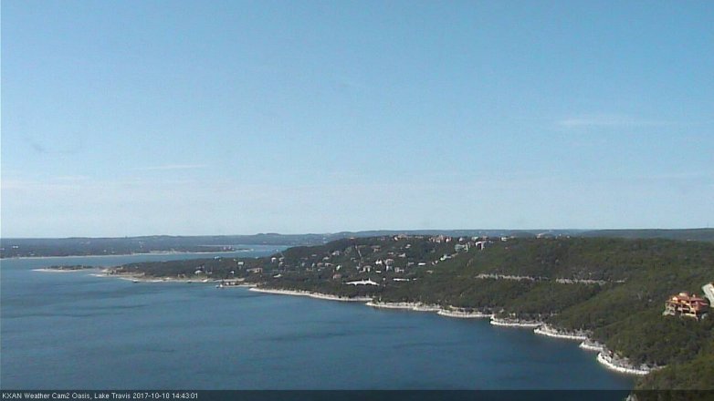 Lake Travis webcam, October 10, 2017 2:05 PM CT