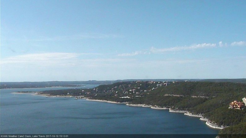 Lake Travis webcam, October 10, 2017 2:30 PM CT