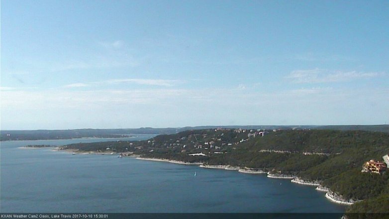 Lake Travis webcam, October 10, 2017 2:40 PM CT
