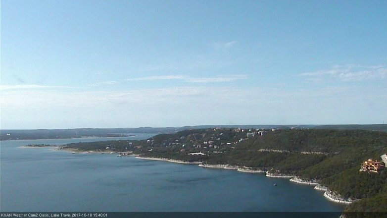Lake Travis webcam, October 10, 2017 2:45 PM CT