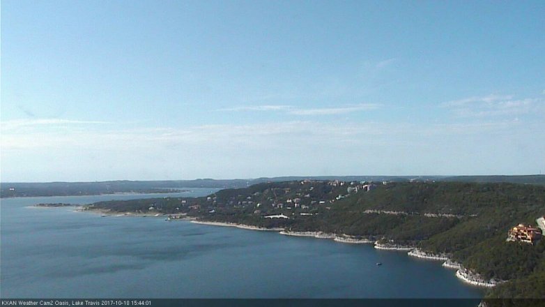 Lake Travis webcam, October 10, 2017 2:50 PM CT