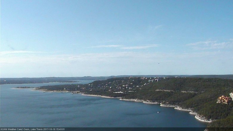 Lake Travis webcam, October 10, 2017 3:00 PM CT