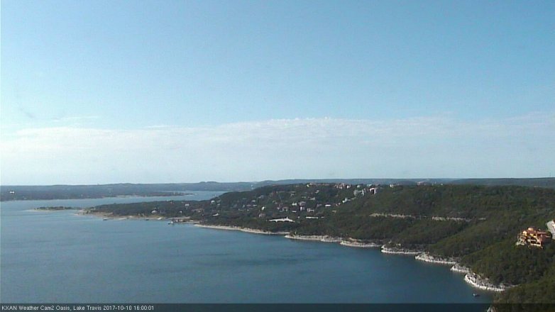Lake Travis webcam, October 10, 2017 3:05 PM CT