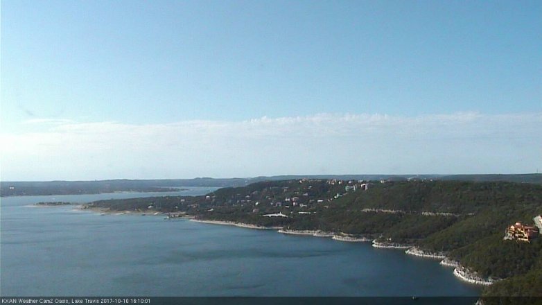 Lake Travis webcam, October 10, 2017 3:25 PM CT