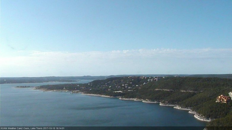 Lake Travis webcam, October 10, 2017 3:35 PM CT