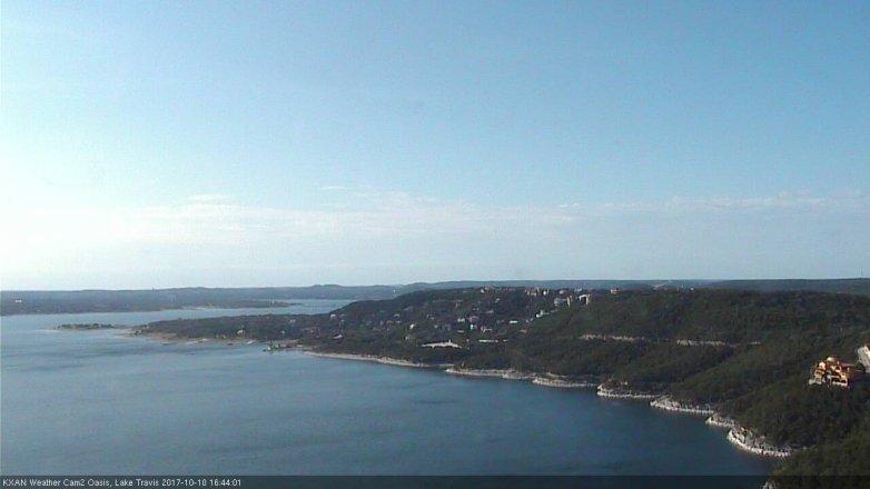 Lake Travis webcam, October 10, 2017 4:05 PM CT