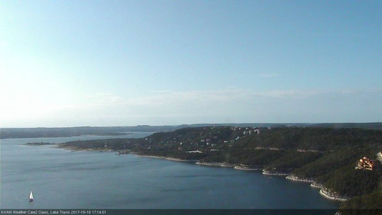 Lake Travis webcam, October 10, 2017 4:35 PM CT