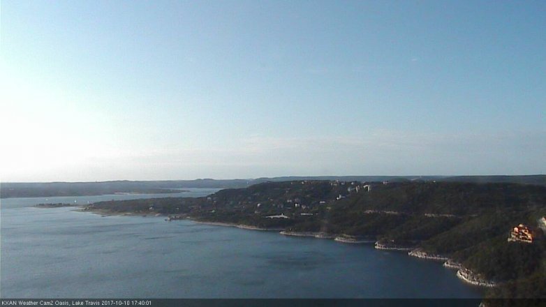 Lake Travis webcam, October 10, 2017 4:55 PM CT