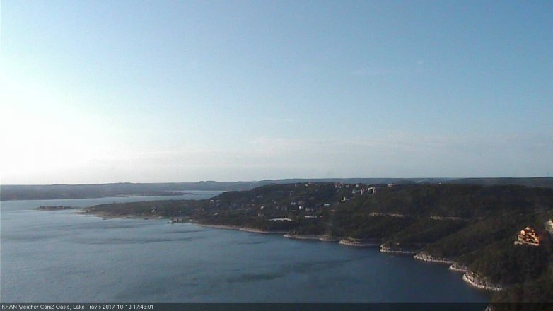 Lake Travis webcam, October 10, 2017 5:10 PM CT